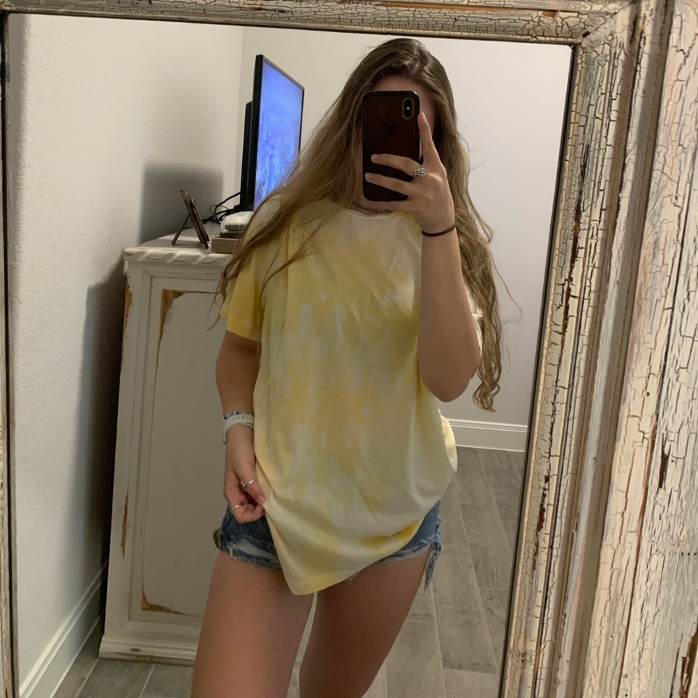 Yellow Bleached Shirt
